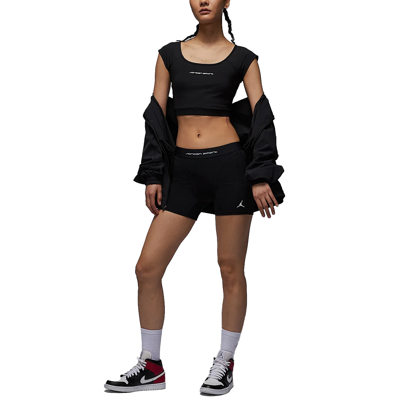 Женский топ Jordan Sport Dri-FIT (черный)