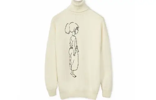 LOEWE x QIANYUQIANXUN Spirited Away SS22 Sweater Women's Ecru