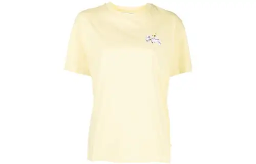OFF-WHITE floral logo-print short-sleeve T-shirt