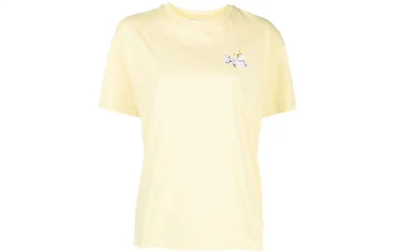 OFF-WHITE floral logo-print short-sleeve T-shirt