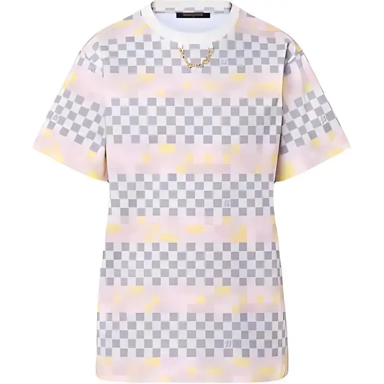 LOUIS VUITTON New Quarterly Products Of LV T Shirts Women's Multicolor Crew Neck Moderate Straight Fit