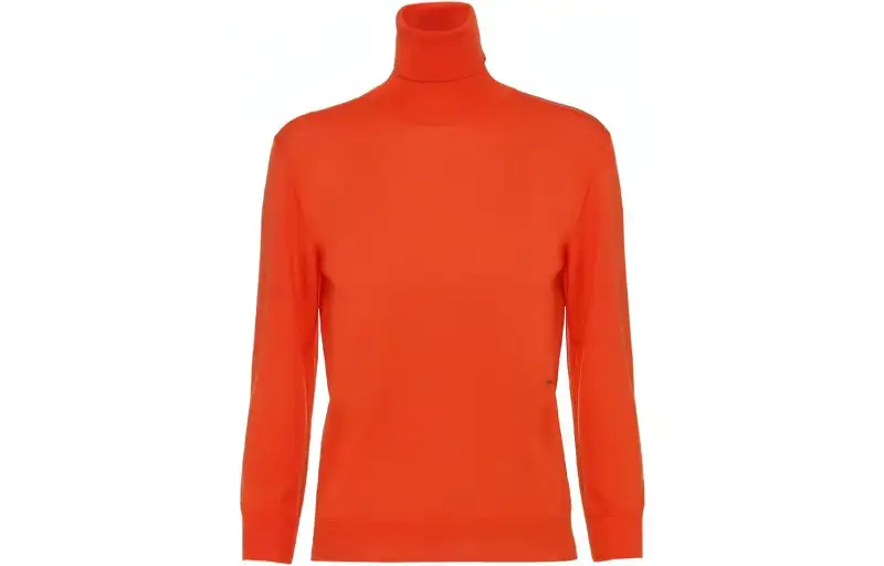 PRADA Sweaters Women's Orange Turtleneck Moderate Other