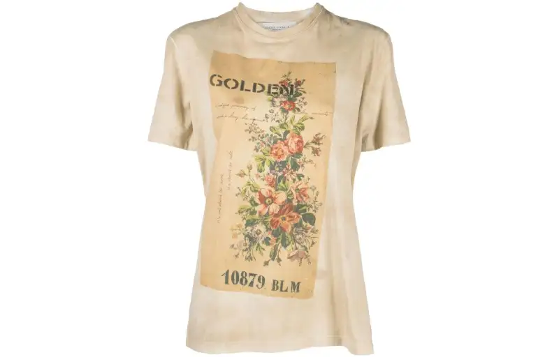 Golden Goose FW22 Regular T Shirt Women's Umber
