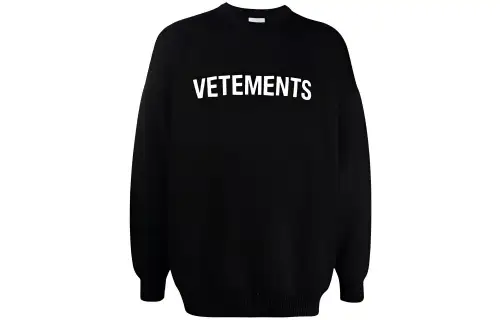 Vetements FW21 Loose Fit Sweater Women's Black