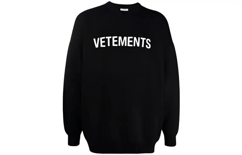 Vetements FW21 Loose Fit Sweater Women's Black
