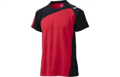 ASICS Volleyball red uniform for men and women, with short sleeve