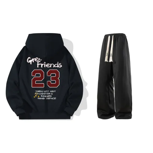 GF Sweatshirt Sets Unisex Hooded Moderate