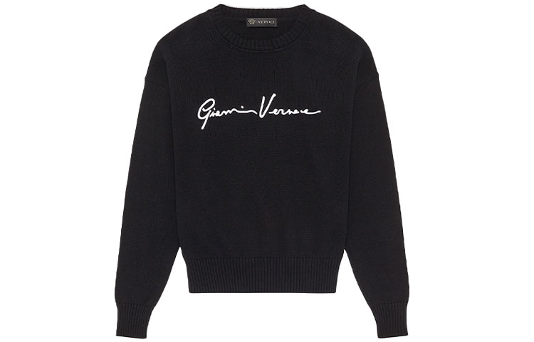 Женский свитер Versace VERSACE signature (черный)