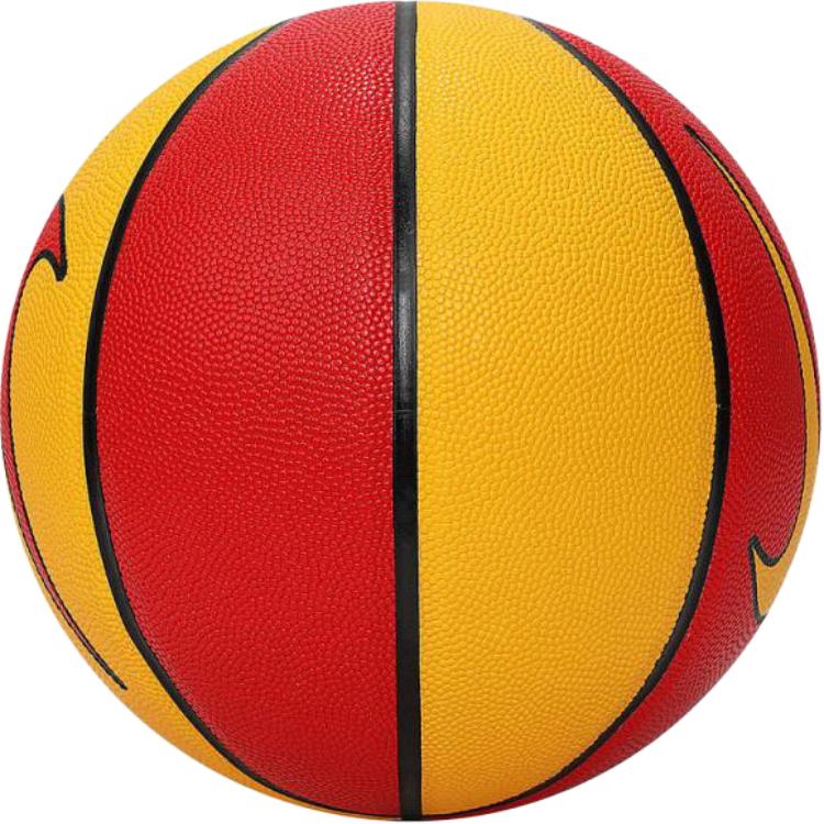 Nike Artificial Leather Basketball Red Yellow Size 7 Ball Training Unisex