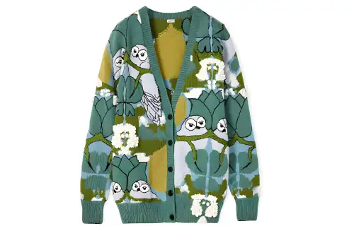 LOEWE FW21 Christmas Loose Fit Sweater Women's Green