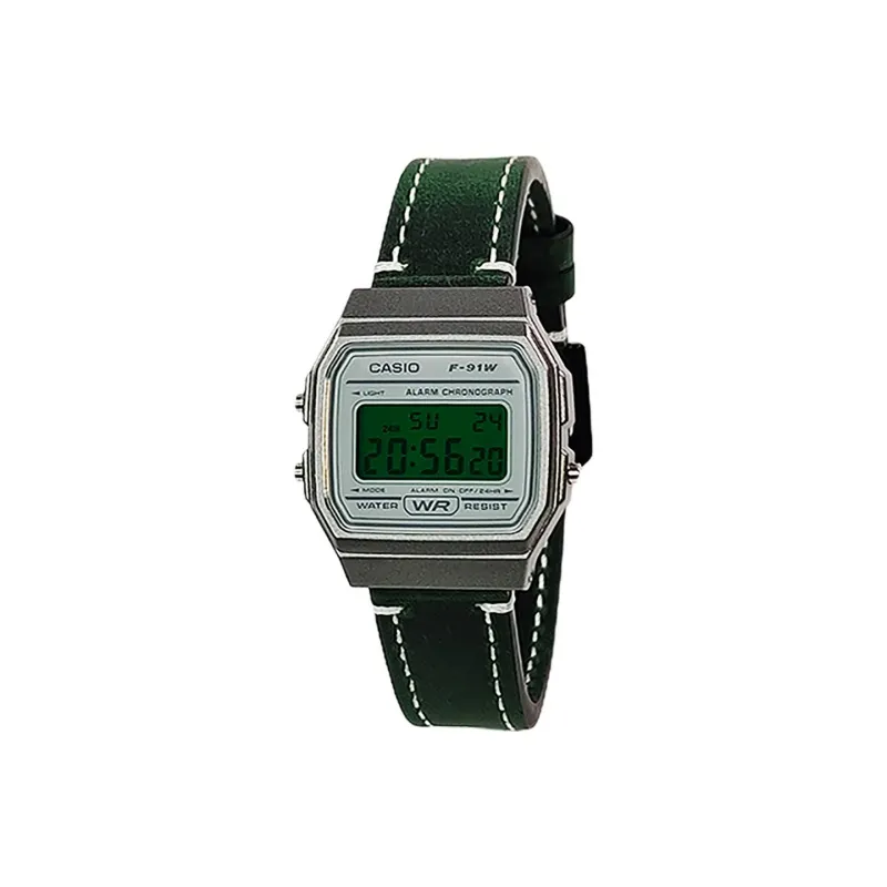 CASIO Custom Collection Quartz Movement Genuine Leather Strap Watch Men's Watches White Dial