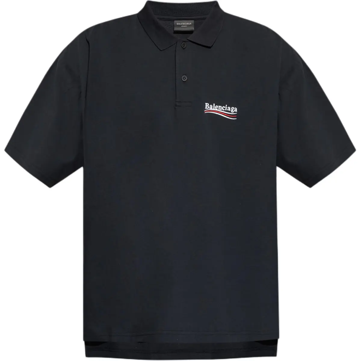 Balenciaga Logo Embroidered Short Sleeved Polo Shirt