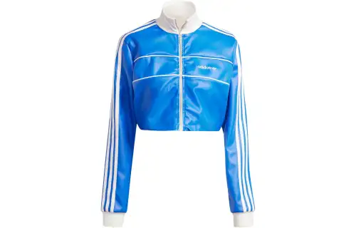 Adidas Originals Premium Cropped Track Top Crop Top Women's Blue