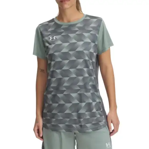 Under Armour Challenger Regular T Shirt Women's Gray Green