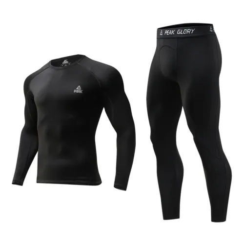 Fleece keep warm quick dry breathable sports basketball uniform for training for yoga, base black set for cycling for gym for men and women, tight, for running