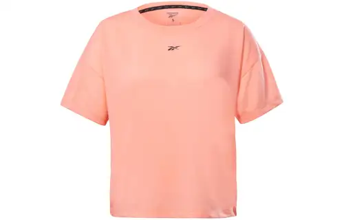 Reebok Drop Shoulder Sleeve T Shirt Women's Coral