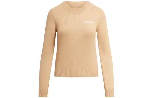 Palm Angels logo-embroidered merino-blend jumper
