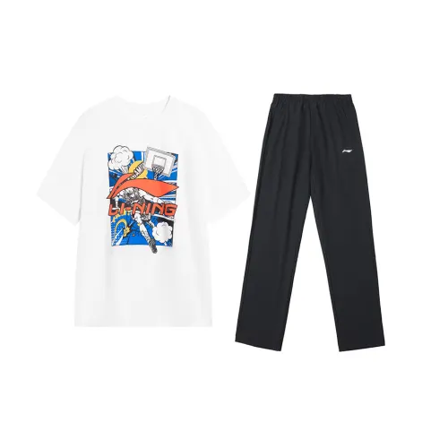 Li Ning Casual Sportswear Men's Crew Neck Moderate