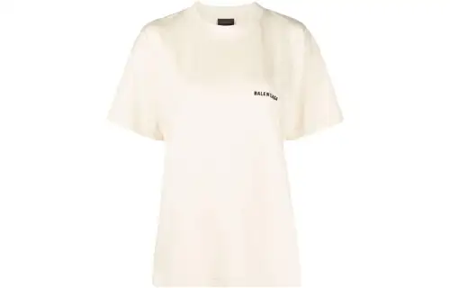Balenciaga FW22 T Shirt Women's Beige Yellow Regular Fit