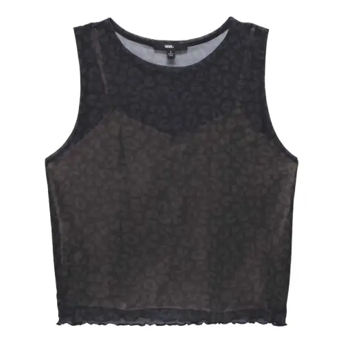 Vans Tank Tops Women's Black Crew Neck Thin Other