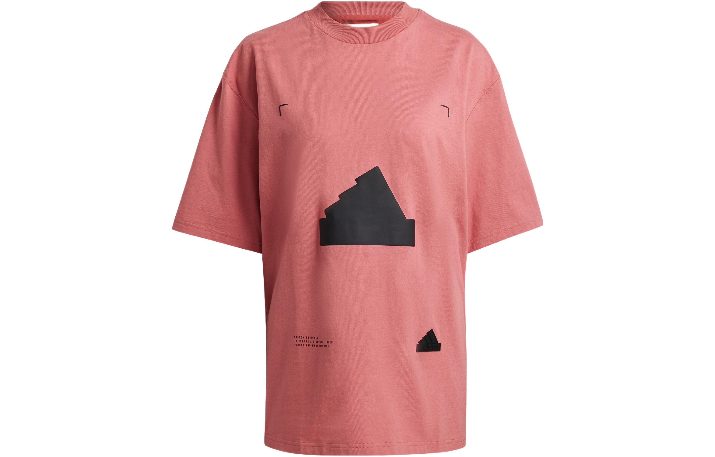Женская футболка adidas (розовая)