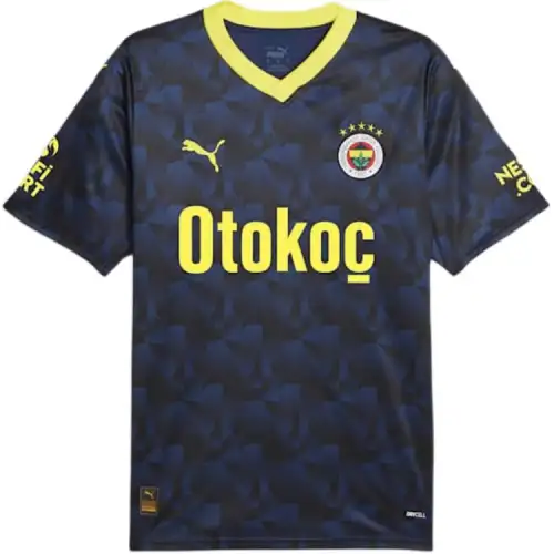 PUMA Fenerbahçe S.K. 23/24 Third Jersey Men Soccer Jersey Men's Medieval Blue Fiery Yellow