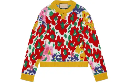 GUCCI Valentine's Day Collection FW23 Sweater Women's Multicolor