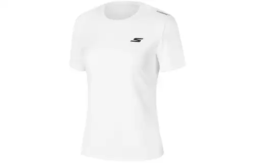 Skechers Basic Sports Collection Quick Dry T Shirts Women's Bright White