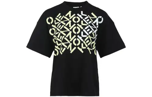 KENZO T Shirts Women's Black Crew Neck Moderate Straight Fit