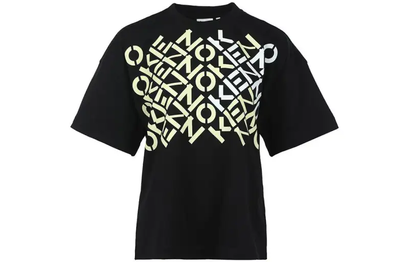 KENZO T Shirts Women's Black Crew Neck Moderate Straight Fit