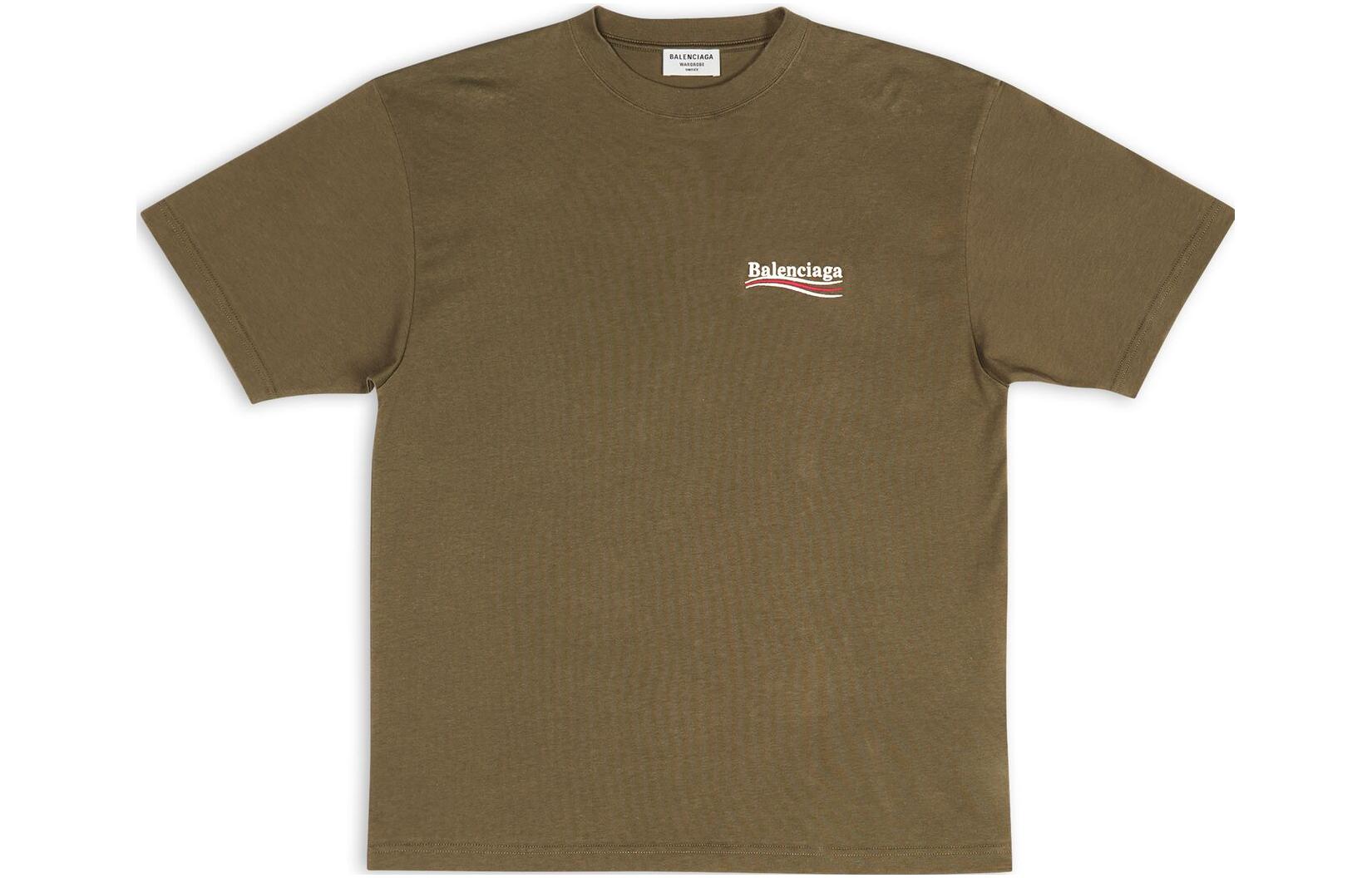 Женская футболка Balenciaga (зеленая)