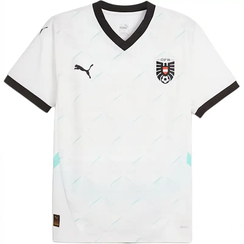 PUMA Austria 2024 Men's Replica Away Soccer Jersey Soccer Jersey Men's White