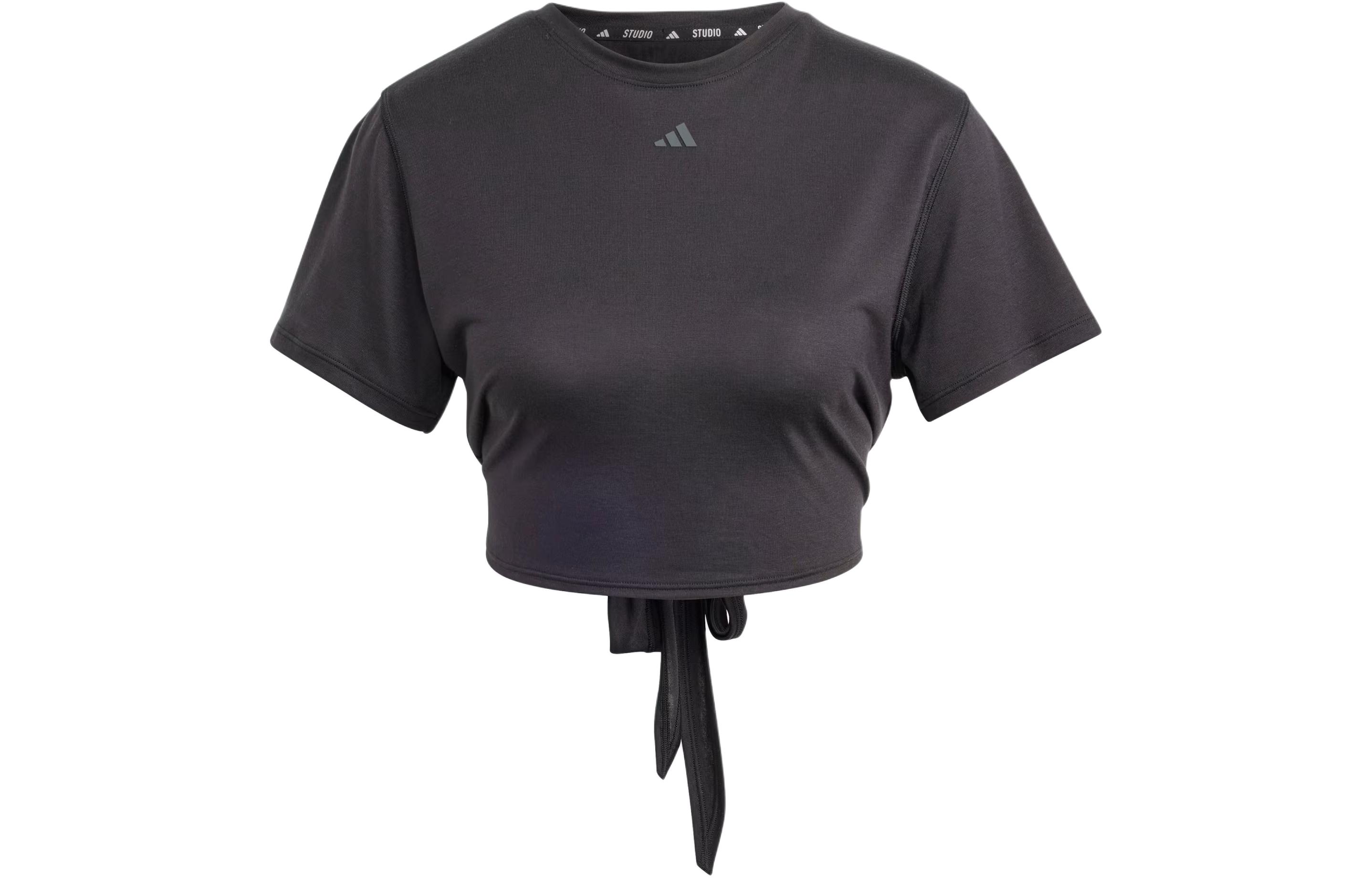 Adidas Yoga Studio Wrapped T Shirt T Shirt Women's Black