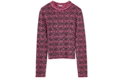 LOEWE Anagram Sweater 'Pink/Black'