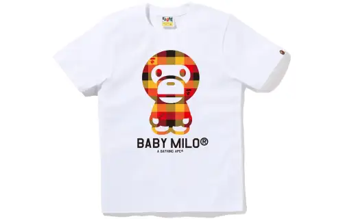 A BATHING APE T Shirts Women's Crew Neck Moderate Straight Fit