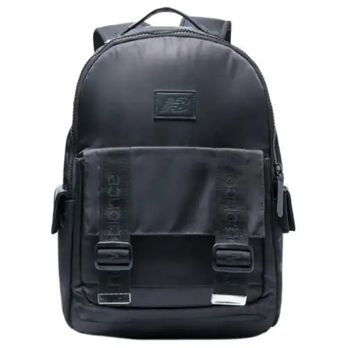 New Balance Artificial Leather Backpack Regular Unisex Black