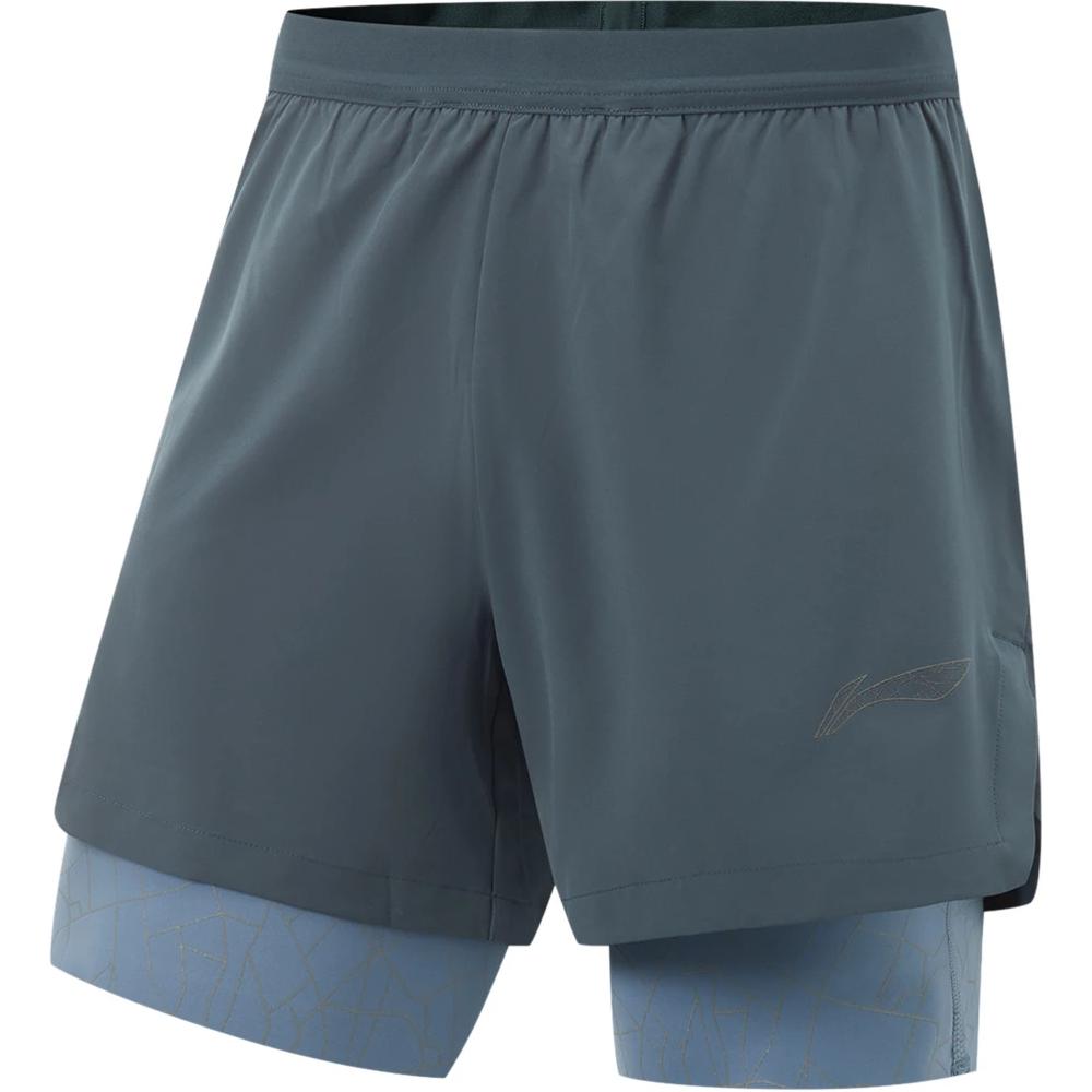 Li Ning Running Collection Sports Shorts Men’s Snail Dark Cyan/Autumn Blue