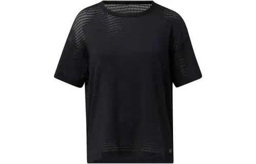 Reebok Drop Shoulder Sleeve T Shirt Women's Black