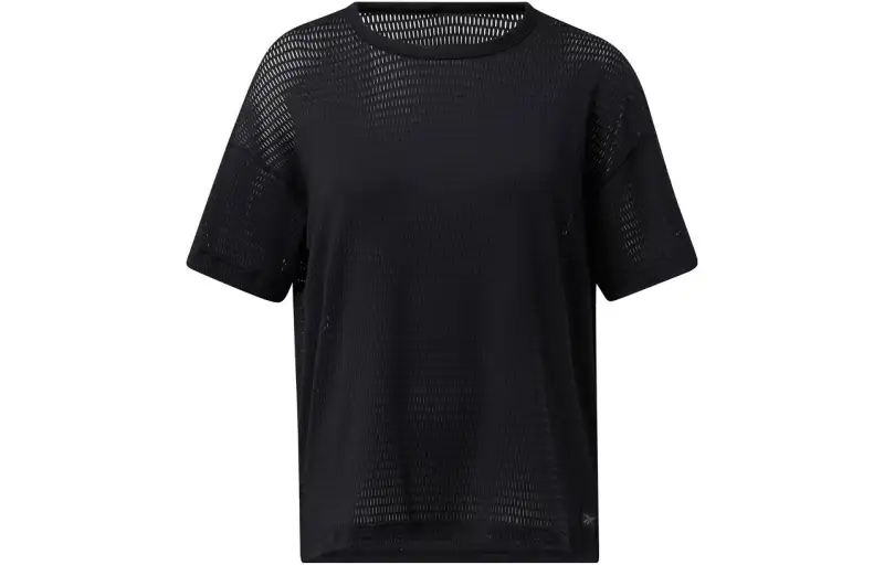 Reebok Drop Shoulder Sleeve T Shirt Women's Black