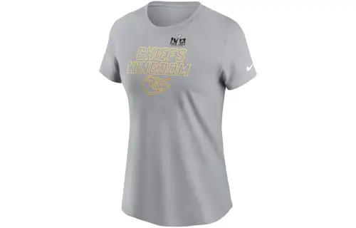 Nike T Shirts Women's Gray Crew Neck Moderate Straight Fit
