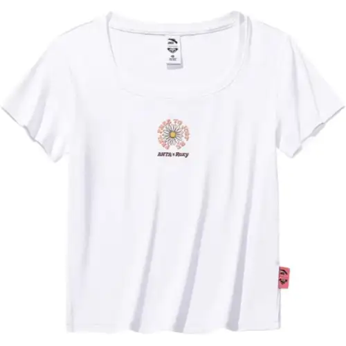 Anta x Roxy Life Collection T Shirt Women's Snowflake White