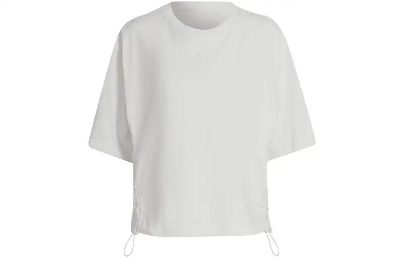 Adidas Originals T Shirts Women's White Crew Neck Moderate Straight Fit