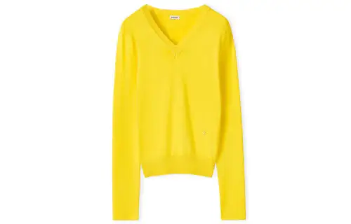 LOEWE FW22 Slim Fit Sweater Women's Yellow