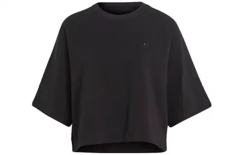 Adidas Originals T Shirts Women's Black Crew Neck Moderate