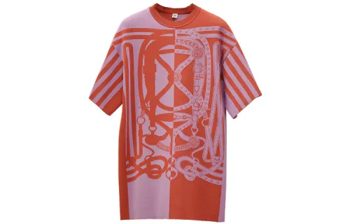 HERMES T Shirts Women's Multicolor Crew Neck