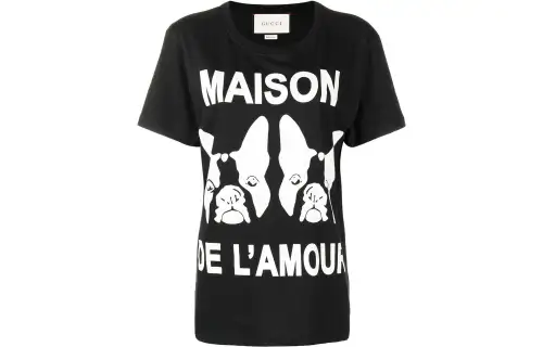 GUCCI T Shirts Women's Black Crew Neck