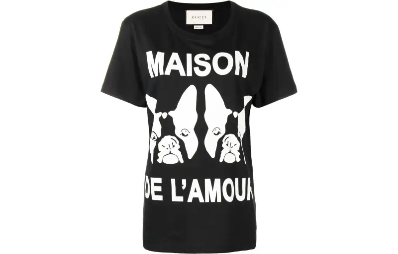 GUCCI T Shirts Women's Black Crew Neck