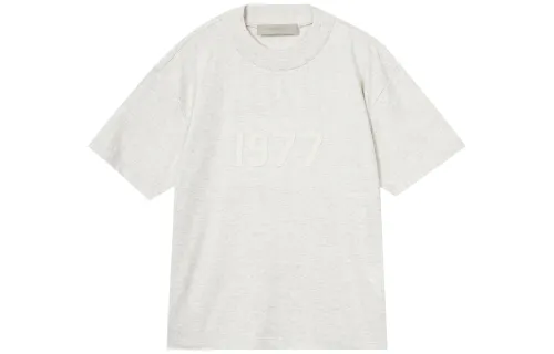 Fear Of God Essentials SS22 Drop Shoulder Sleeve T Shirt Women's Light Oat