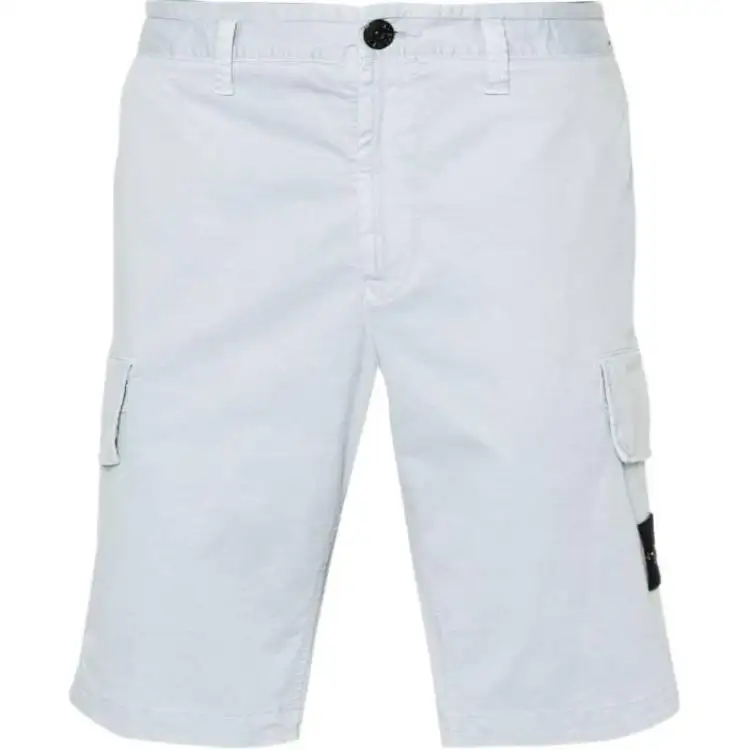 STONE ISLAND Compass-Badge Knee-Length Cargo Shorts