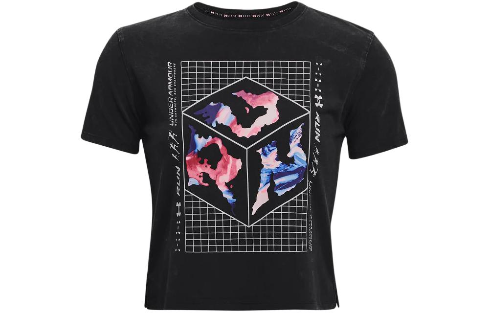 Женская футболка Under Armour Lettering Logo (черная)